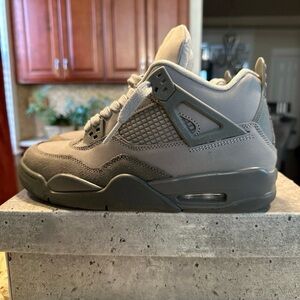 Jordan Big Kids Jordan 4 Cements Gray Sneakers